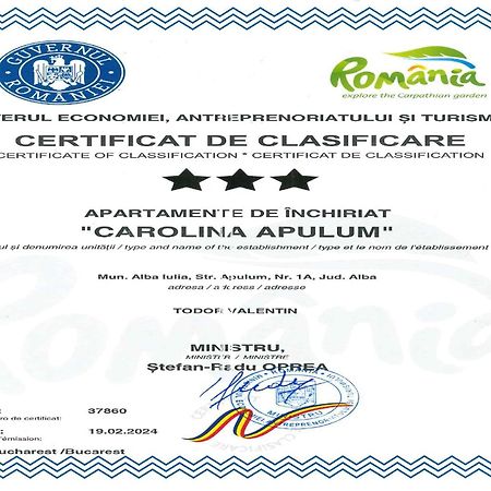הוילה אלבה לוליה Vila Carolina Apulum מראה חיצוני תמונה